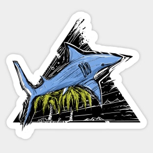 somewhere over the palm trees Sticker